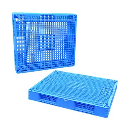 Große stapelbare, reversible Kunststoffpalette