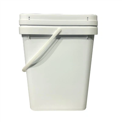 19L quadratische Plastikeimer mit Deckel