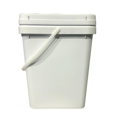 19L quadratische Plastikeimer mit Deckel